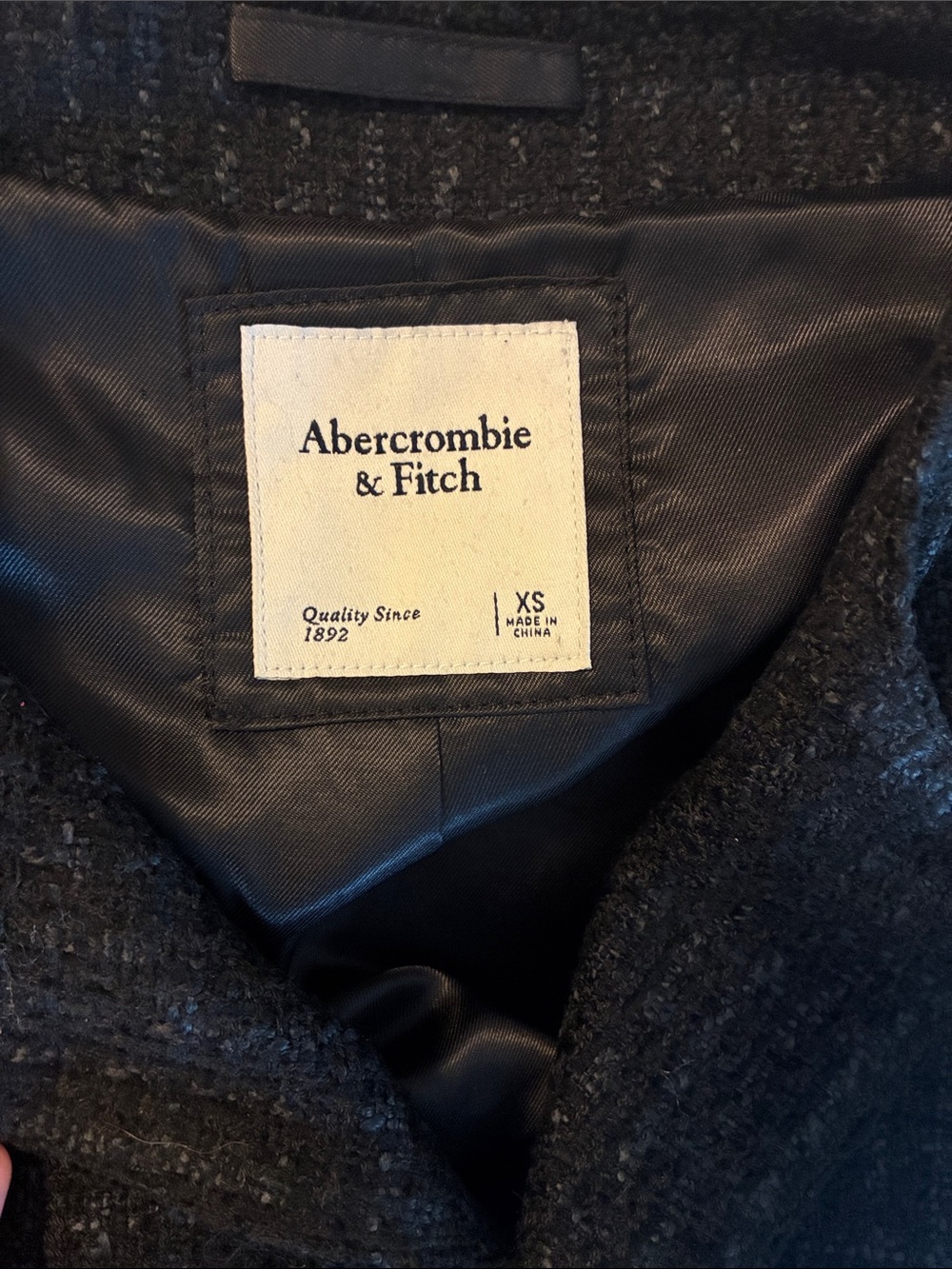 Black Button-Front Jacket - Picture 3 of 4
